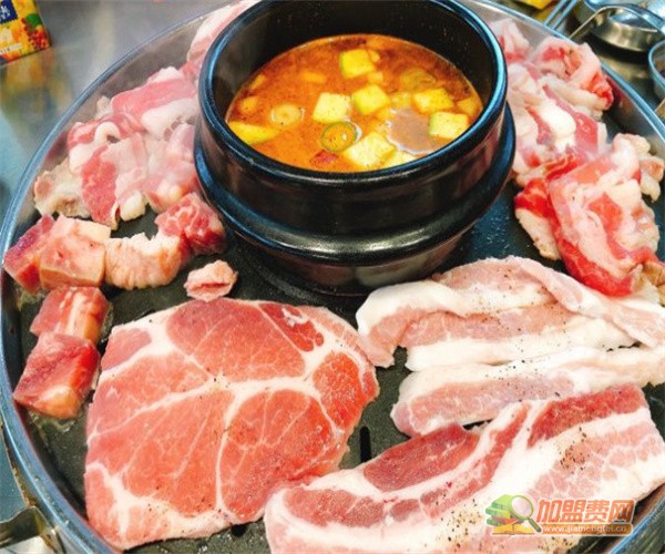 韩国小胖料理自助烤肉加盟