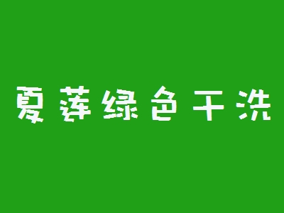 夏莲绿色干洗加盟